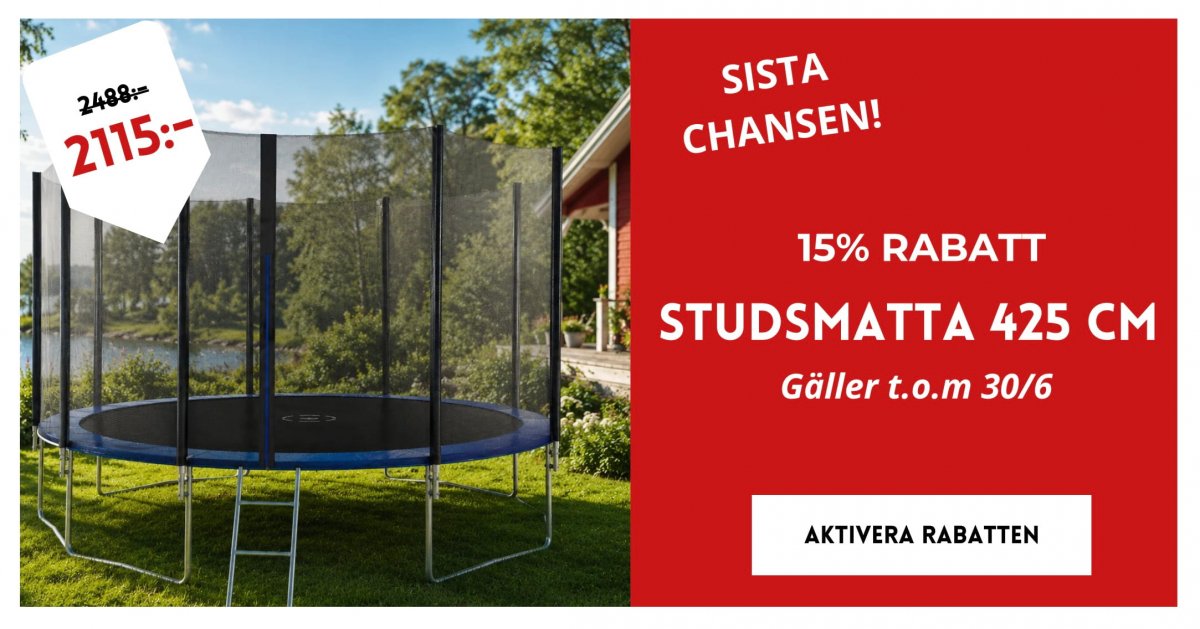 Studsmatta 15%