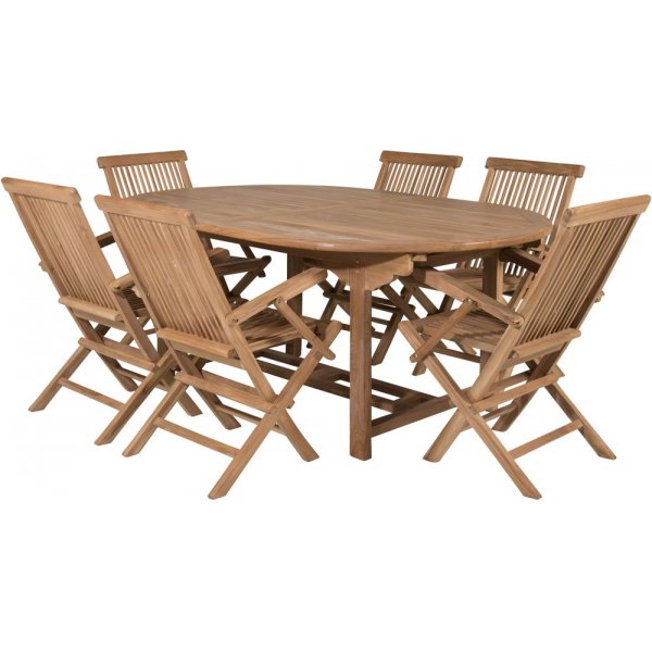 Bjuråker Matgrupp (180x120) - Natur - 6 Stolar Bjuråker Matgrupp (180x120) - Natur - 6 Stolar