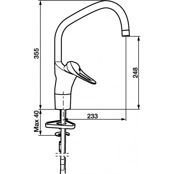FM Mattsson Köksblandare 9000E III krom - 8020-0000 FM Mattsson Köksblandare 9000E III krom - 8020-0000