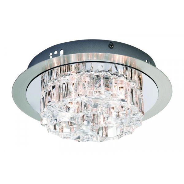 Karby Taklampa rund - Stl/Krom