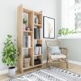 Eden bokhylla i ek h�jd 160 cm
