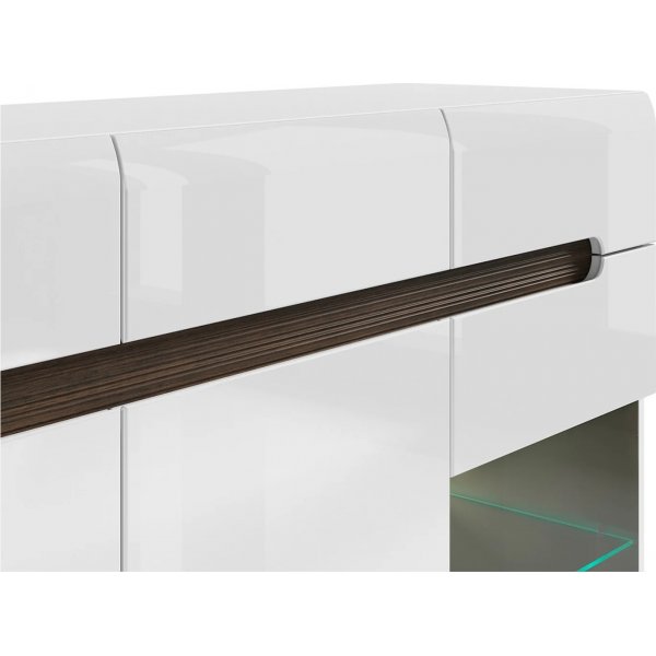 Azteca Trio sk�nk med LED-belysning - Vit