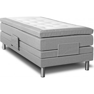 Justerbar seng 7-zoner 80 cm - Lysegrå Justerbar seng 7-zoner 80 cm - Lysegrå