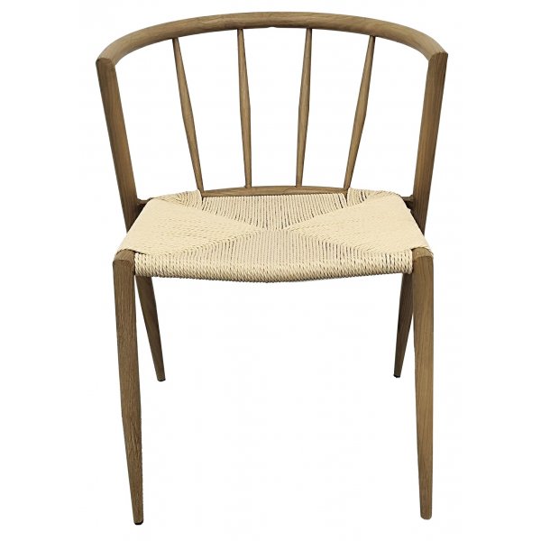 Stilren utestol i ekfinish med rep – Bella Stilren utestol i ekfinish med rep – Bella