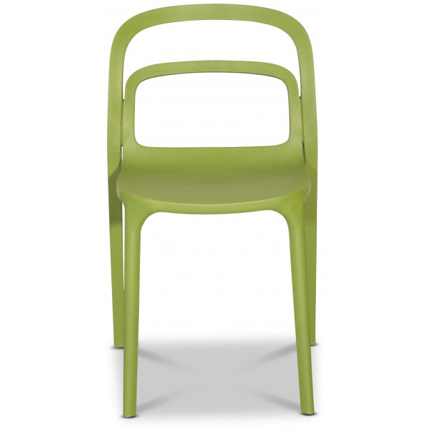 Nordan� stapelbar matstol i plast - Gr�n