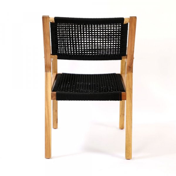 Lekvall Matstol - Svart rep/Akacia Lekvall Matstol - Svart rep/Akacia