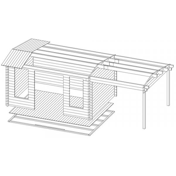 Attefallshus G�sta C - 21,5 m�
