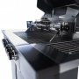 Rostfri gasolgrill med varmluftsfunktion & sidobrännare Rostfri gasolgrill med varmluftsfunktion & sidobrännare