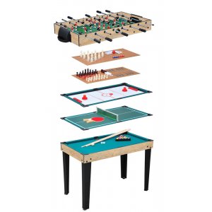 Multi spelbord 10 spel - Shuffleboard - Biljard - Bowling & mycket mer Multi spelbord 10 spel - Shuffleboard - Biljard - Bowling & mycket mer