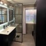 Duschv�gg 80x210cm | 6mm s�kerhetsglas | Svarta profiler
