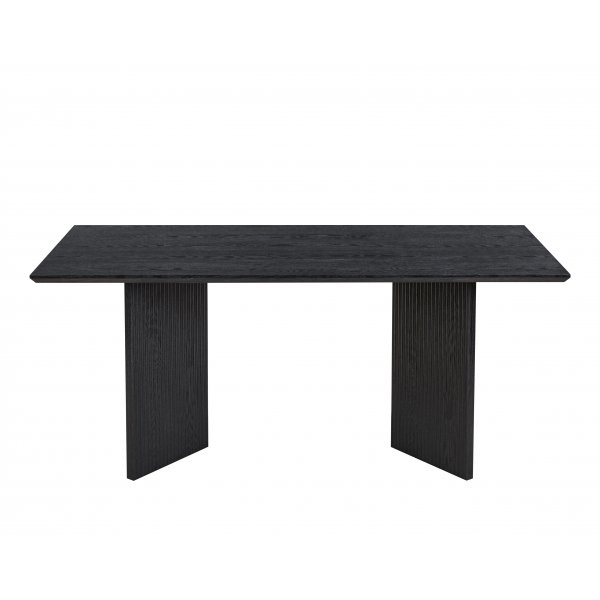 Crossby matbord 180x90 cm - Svartbetsad ek