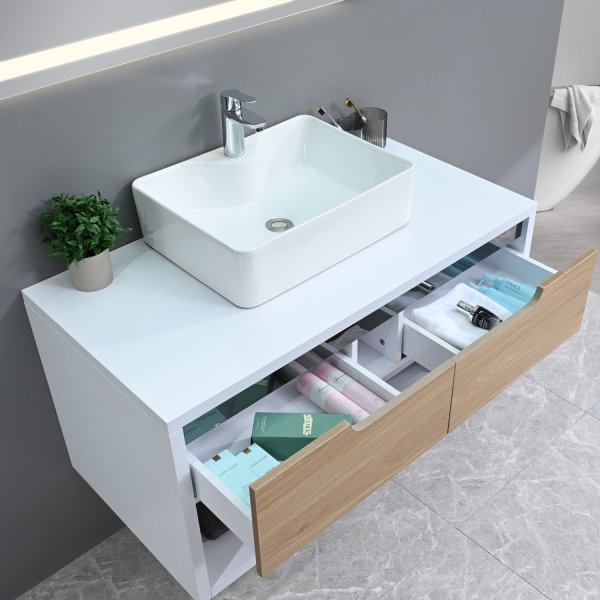 Badrumsmbler Pigeon - Vit & Tr