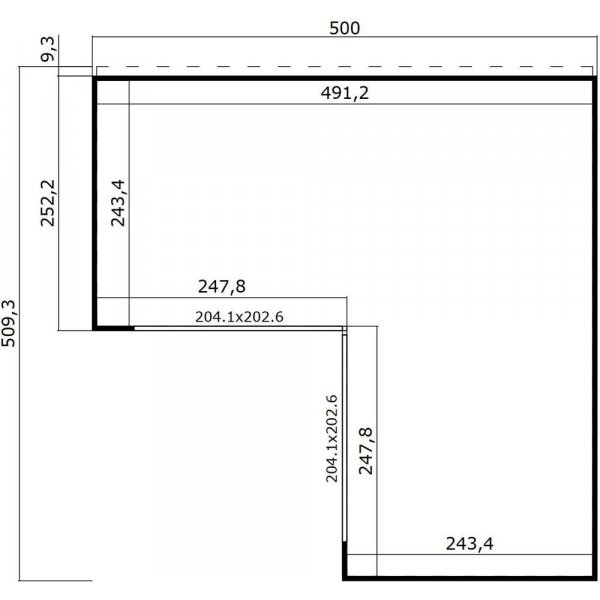 Attefallshus Katja F - 25 m² Attefallshus Katja F - 25 m²