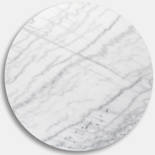 Marmorskiva �85 cm - Ljus marmor