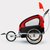 Cykeltrailer/løbevogn med støddæmper - Rød