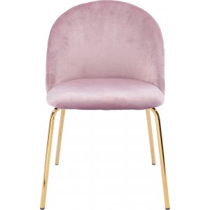 Stol rosa med guldiga ben - Plaza