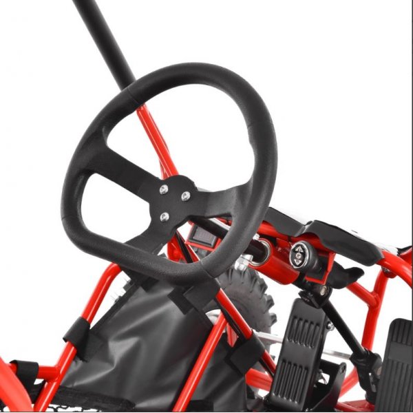 Crosskart / Mini-UTV för barn - 500W - röd + Låskätting Crosskart / Mini-UTV för barn - 500W - röd + Låskätting