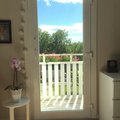 Byte av balkongdörr gjorde att vi fick fint ljus och en underbar utsikt! Fönsterdörr - 3-glas - Inåtgående - PVC - U-värde 0,96