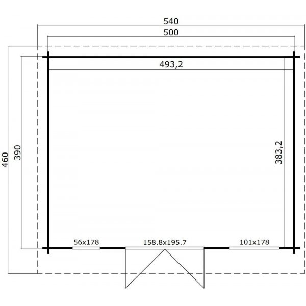 Attefallshus Clark C - 19,5 m² Attefallshus Clark C - 19,5 m²
