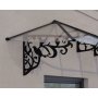 Canopia Lily French Entrtak 0,9 x 4,7 - Svart/klarglas