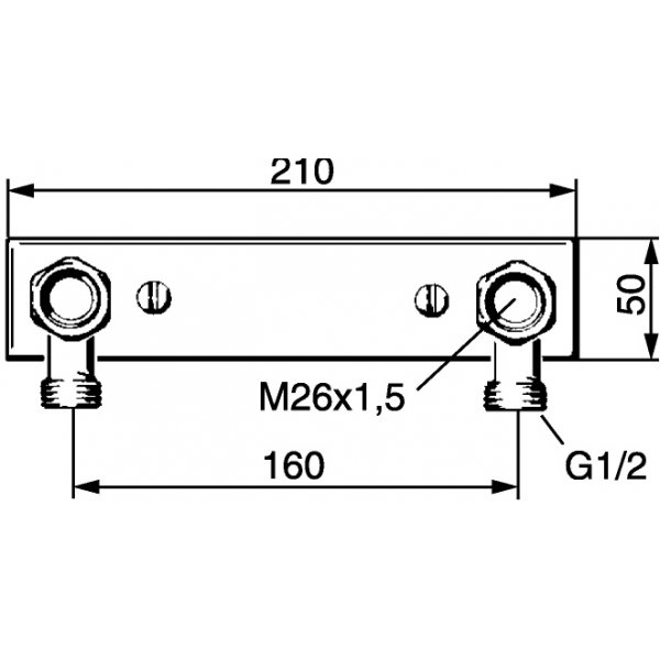 FM Mattsson Blandarfäste Rostfritt stål FM Mattsson Blandarfäste Rostfritt stål