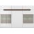 Azteca Trio sk�nk med LED-belysning - Vit