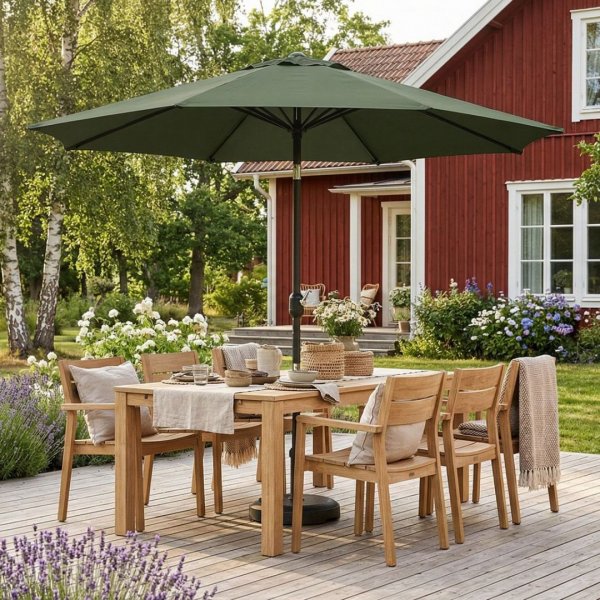 Parasoll - Fj�llbacka | �200 cm | M�rkgr�n