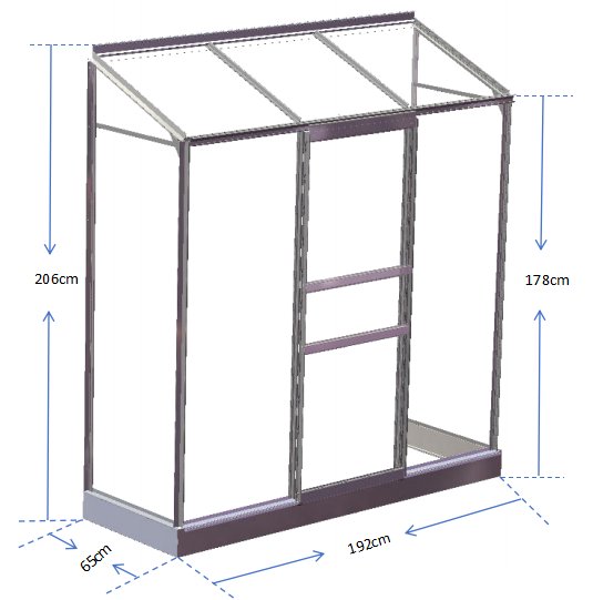 V�gdrivhus Atlas - 1,3 m�