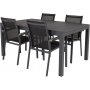 Holma Matgrupp (160x100) - Svart - 4 Stolar