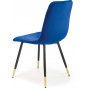 Matstol bl� sammet