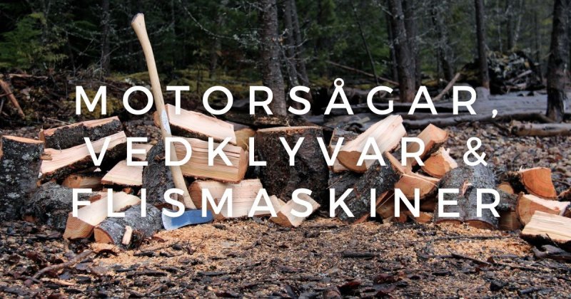 Vedklyvar & flismaskiner