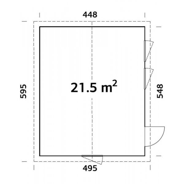 Attefallshus Charlotte�21,5�m�