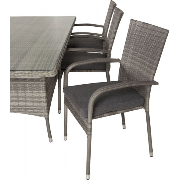 Holmstorp Matgrupp (200x100) - Gr� - 6 Stolar