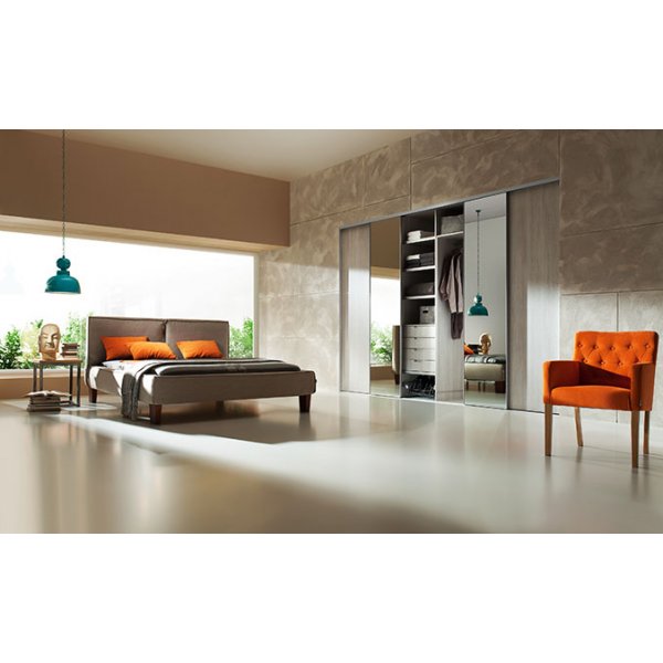 Venedig skjutdörr till garderob - 4 dörrar - Panel/spegel (flera färgval) Venedig skjutdörr till garderob - 4 dörrar - Panel/spegel (flera färgval)