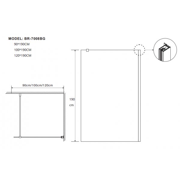 Duschvägg Med Mörkt Glas Duschvägg Med Mörkt Glas