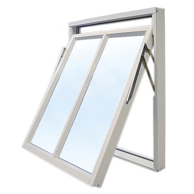 Vridfönster med bågpost - 3-glas - Aluminium - U-värde: 1,1