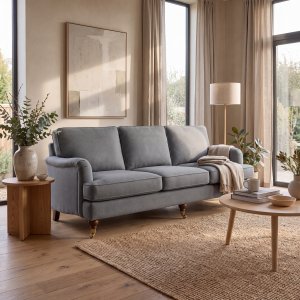 Howard sofa Watford Deluxe 225 cm - Grå Howard sofa Watford Deluxe 225 cm - Grå