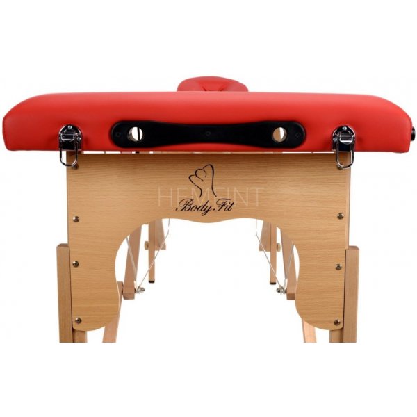 Massagebänk med träben - 2 zoner - Enfärgad Massagebänk med träben - 2 zoner - Enfärgad