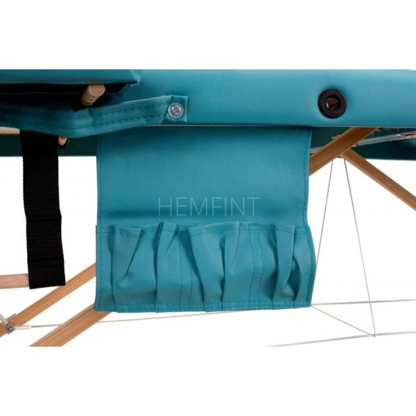 Massagebänk med träben - 3 zoner - Enfärgad Massagebänk med träben - 3 zoner - Enfärgad