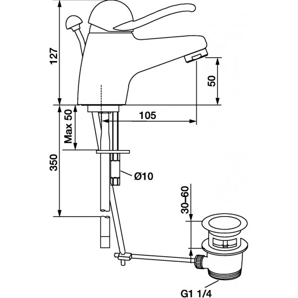 FM Mattsson Hndvaskarmatur 9000 - FM127814