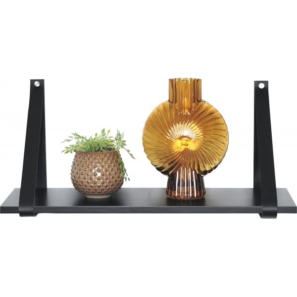 Frikk v�gghylla 60 cm - Svartlackad furu