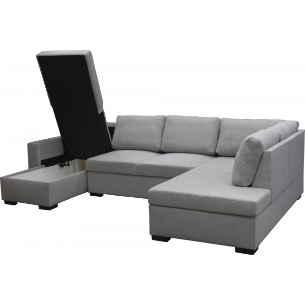 Soffa 309 cm ljusgr� - Solna