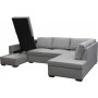 Soffa 309 cm ljusgr� - Solna