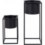 Marla blomh�llare - Svart - 2 st