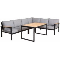 Stanford loungegrupp By Martinsen - Teak / Svart / Grått Stanford loungegrupp By Martinsen - Teak / Svart / Grått