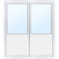 Pardörr med fönster 3-glas - Utåtgående - PVC - U-värde 0,96