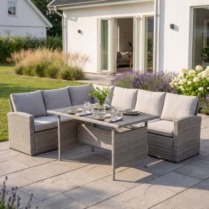 Loungegrupp utomhus konstrotting hörnsoffa Gardeney Moreno Loungegrupp utomhus konstrotting hörnsoffa Gardeney Moreno