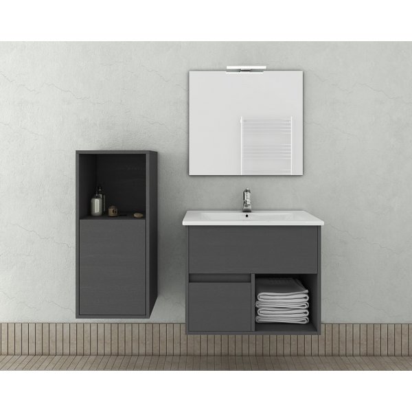 Badrumsmbler Sorrento - Grafitfrgat set