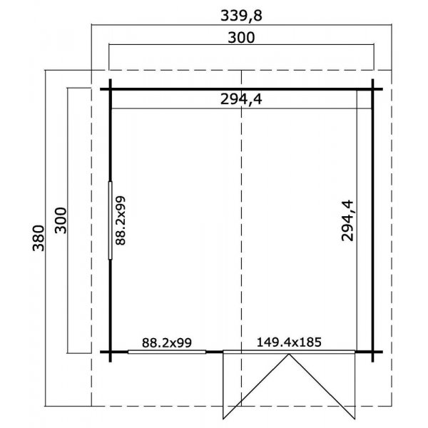 Friggebod Ulrik A - 9 m�