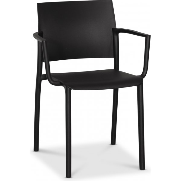 Alafors spisestuestol stabelbar - Sort (plastik)